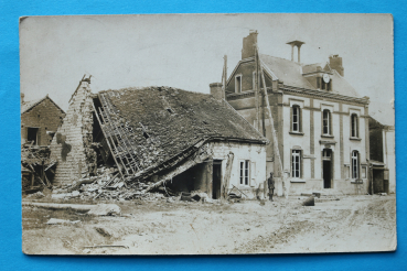 Ansichtskarte AK Orainville 1917 Ruine, Strassenansicht, Schmiede Frankreich France 02 Aisne